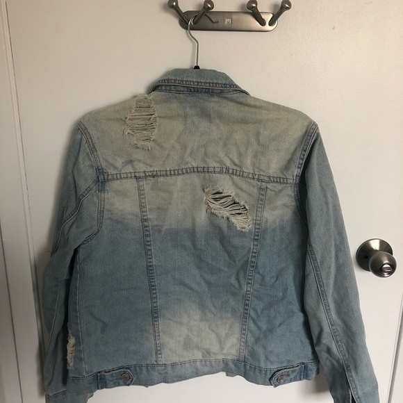 DISTRESSED DENIM JACKET - Picture 3 of 3